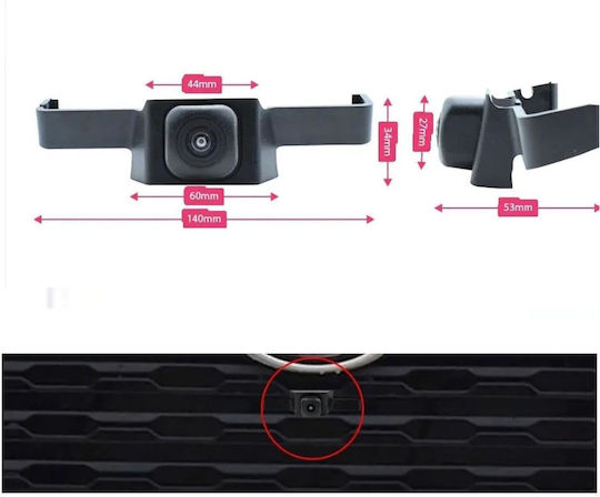 Digital Iq Camera Qs8267 Ahd-ntsc Front Camera Toyota Rav4 Mod 2019-2026