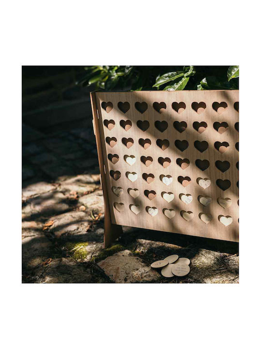 Beauty Home Decorative Heart Wooden 46.5x46x11cm