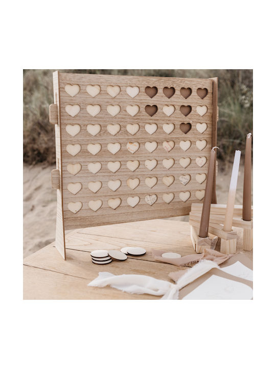 Beauty Home Декоративно Сърце от Дърво 46.5x46x11см