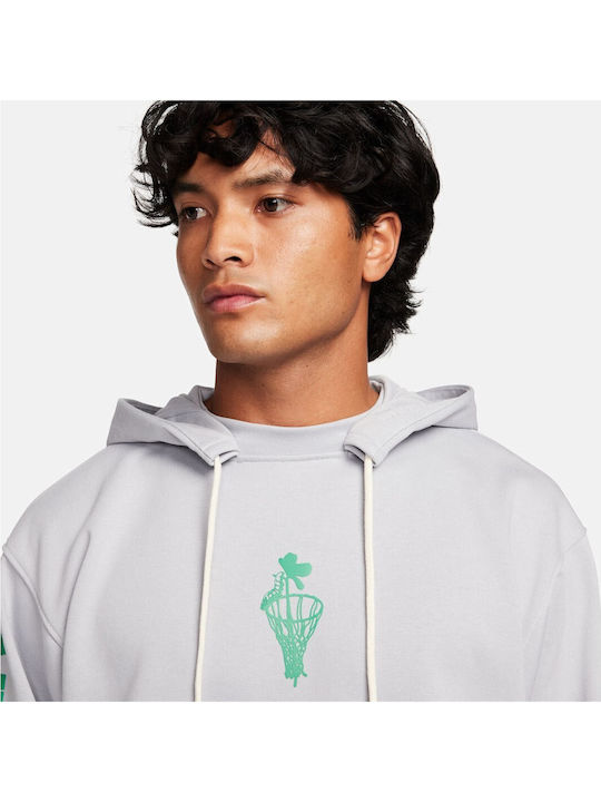 Standard Issue Dri-FIT Sweatshirt with Hood Wolf Grey Stadium Green