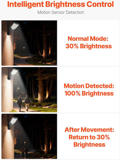 Vevor Solar Street Light 500W 50000lm with Motion Sensor Photocell and Remote Control IP65