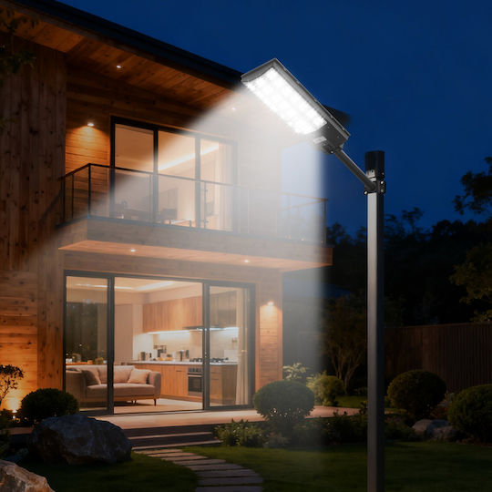 Vevor Solar Street Light 8W 450lm with Motion Sensor Photocell and Remote Control IP65