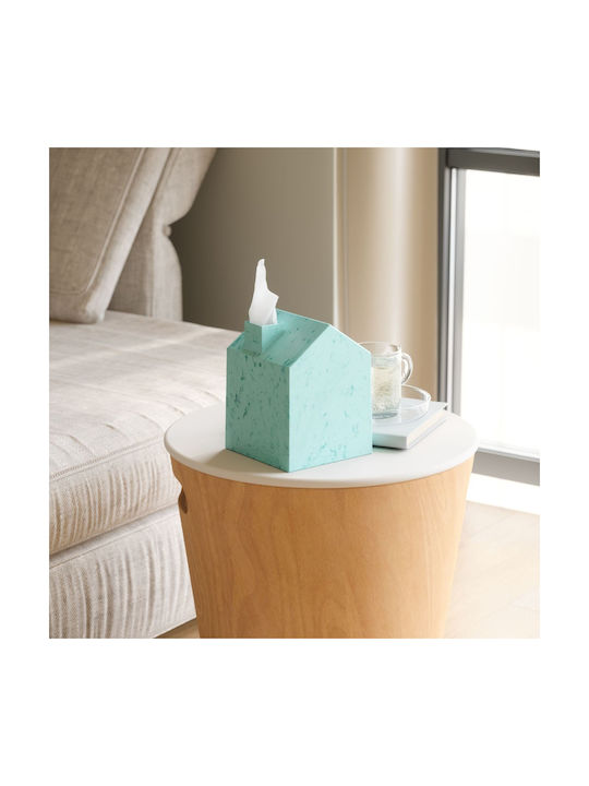 Umbra Suport pentru Șervețele Plastic Albastru 13x13x17cm 023340-1193