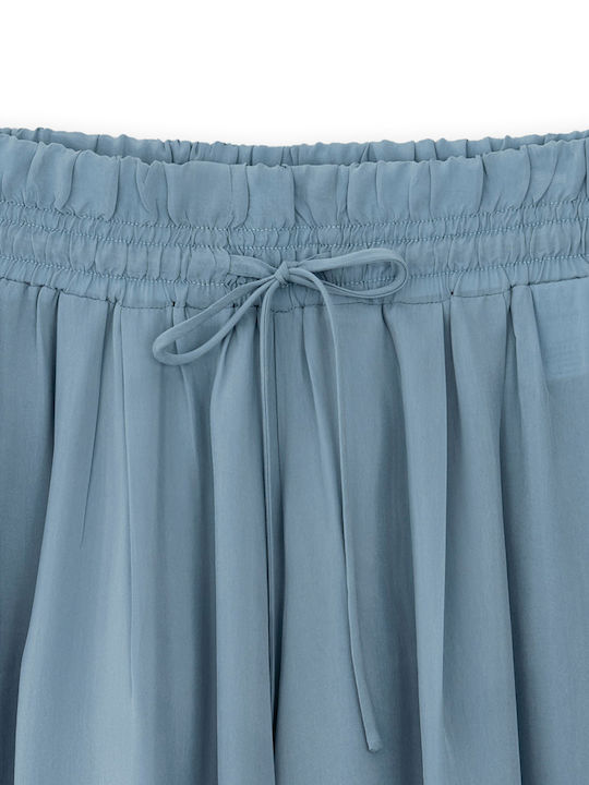 Women's Zip Culottes in Regular Fit Dusty Blue