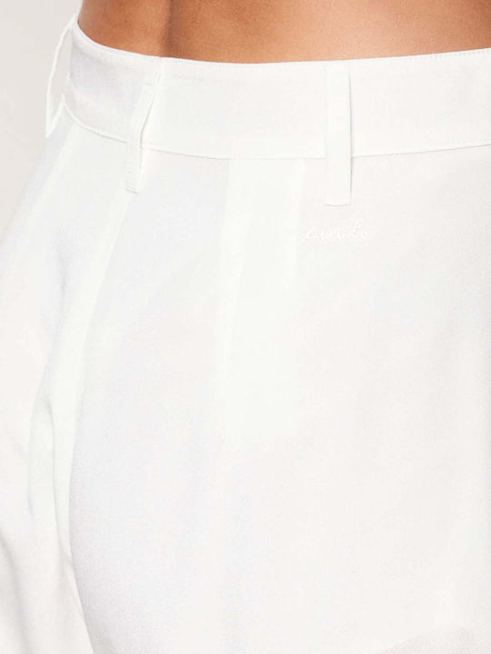 Pantalone Women's Crepe Trousers White