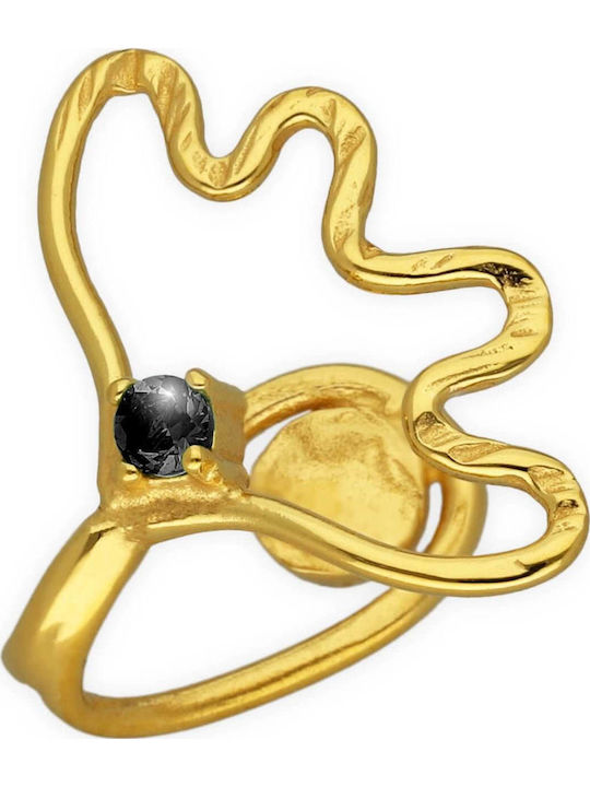 Piercing Pentru Nas Nufăr Turcoaz Zirconiu Argint 925 Handmade