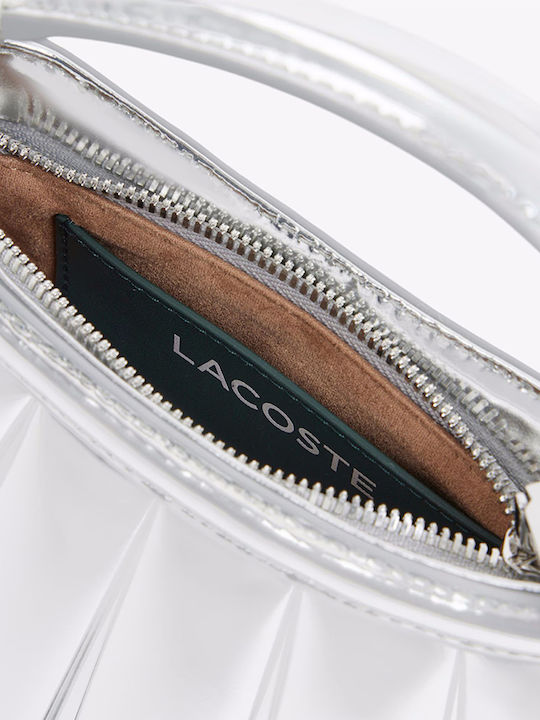 Crossover Tasche Leder Damen Handtasche Grau NU5327DX T10