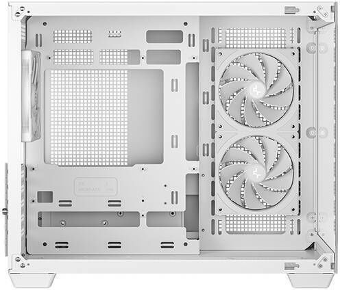 Deepcool CG330 3F Gaming Мини Кула Кутия За Компютър Със Страничен Прозорец И ARGB Осветление Бяла