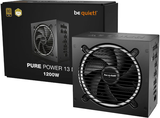 Be Quiet Pure Power 13 M 1200W Черно Захранващо Блокче За Компютър Пълен Модул 80 Plus Gold