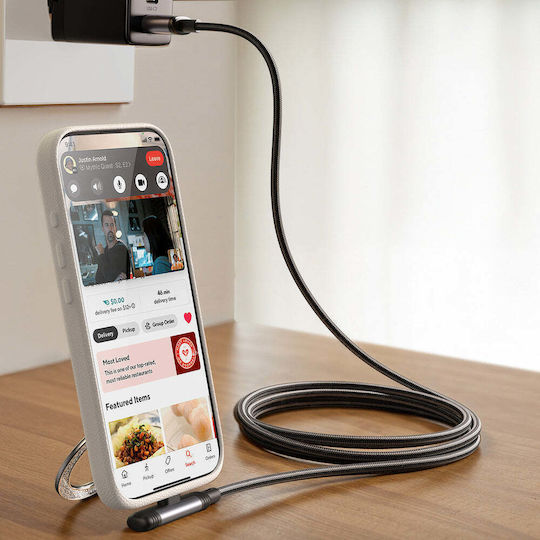 Joyroom Series USB 2.0 Cable USB-C male - USB-A 20W Black 1.2m