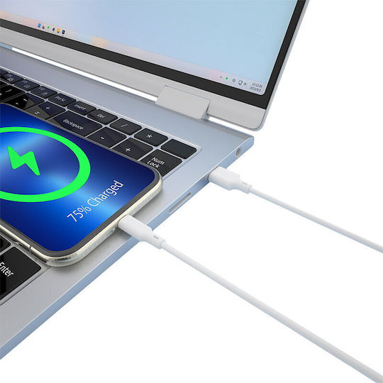 Forever USB 2.0 Cable USB-C male - USB-A / USB-C White 1.5m