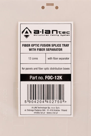 Spleißkassette Glasfaser-Spleißbox 12 Spleißplätze Glasfaser-Splitter-Ausgang Alantec