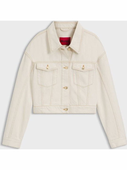 Women's Ecru Jean Jacket