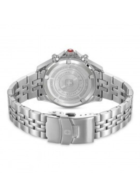Swiss Military Hanowa Flagship Herrenuhr mit Batterie mit Silber rostfreiem Stahlarmband