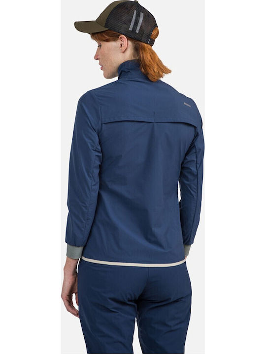 Γυναικείο Αθλητικό Μπουφάν Αντιανεμικό Navy Blue
