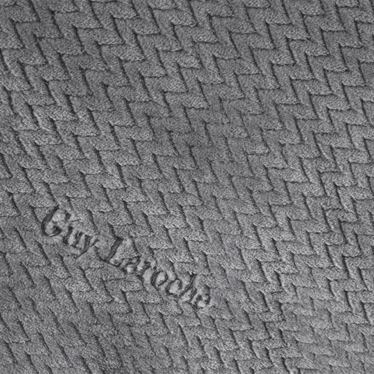 Guy Laroche Rombus Blanket Fleece Super Double 220x240cm Carbon