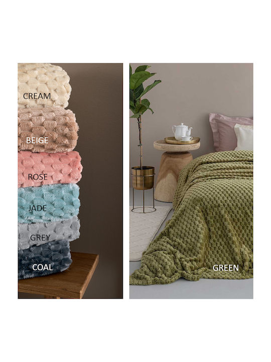 Palamaiki Aster Blanket Fleece Single 160x220cm Grey