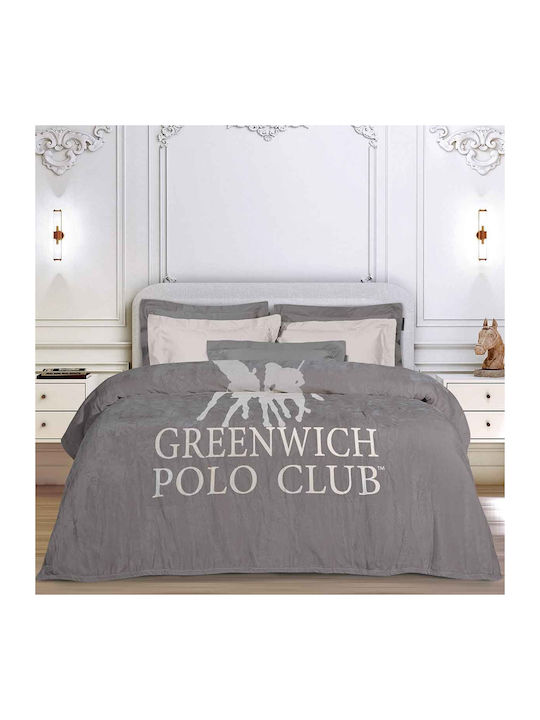 Greenwich Polo Club 3489 Decke Fleece Übergröße 220x240cm Grau