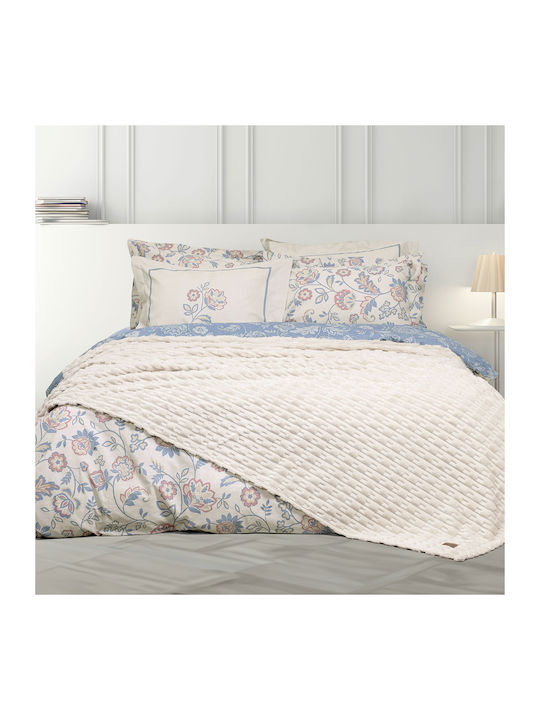 Nima Savara Κουβέρτα Fleece Καναπέ 130x170εκ. Light Beige