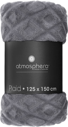Atmosphera Losan Одеяло Полар За Канапе 125x150см Сиво