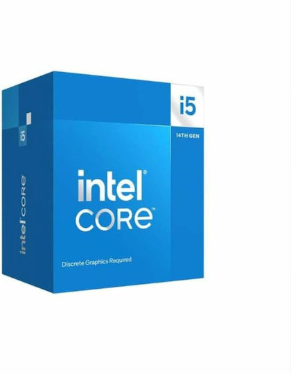 Intel Core i5-14400F C0 Stepping 1.8GHz Επεξεργαστής 10 Πυρήνων για Socket 1700 Tray