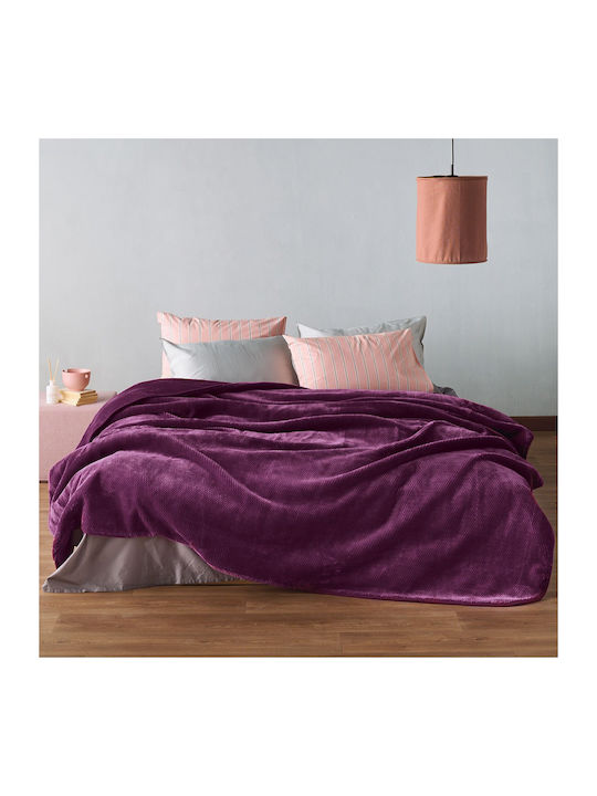 Kentia Loft Bella Samtige Decke Halbdoppelt 180x220cm