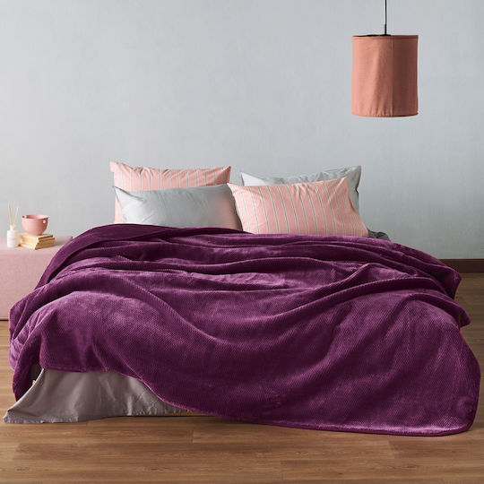 Kentia Loft Bella Κουβέρτα Βελουτέ Ημίδιπλη 180x220εκ.