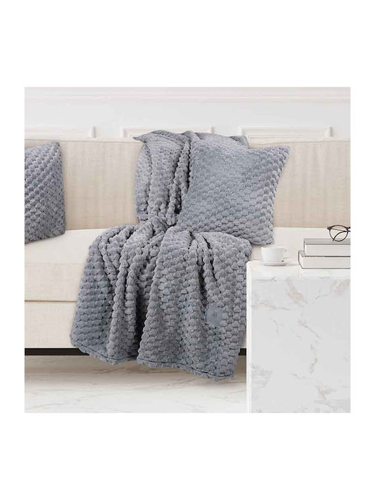 Greenwich Polo Club 3476 Fleece Blanket Sofa 130x170cm Gray