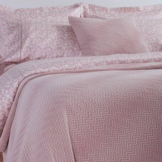 Nef-Nef Homeware Chevie Одеяло Двойно 230x250см Розово