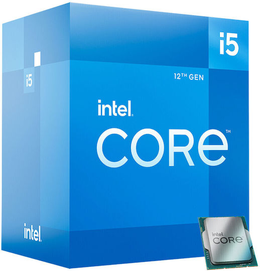 Intel Core i5-12500 3GHz Επεξεργαστής 6 Πυρήνων για Socket 1700 σε Κουτί με Ψύκτρα