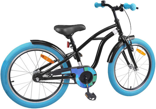 vidaXL 22" Παιδικό Mountain Bike Μαύρο