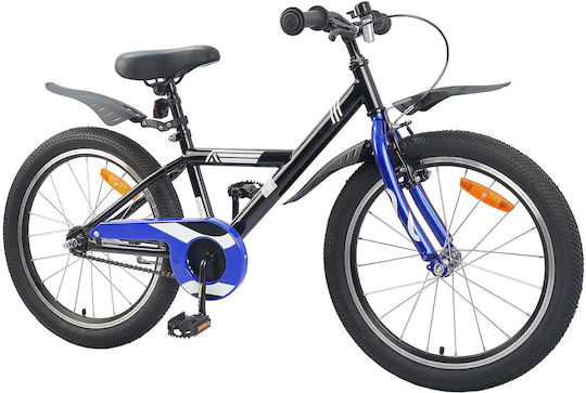 vidaXL 18" Kinderfahrrad Mountainbike Schwarz