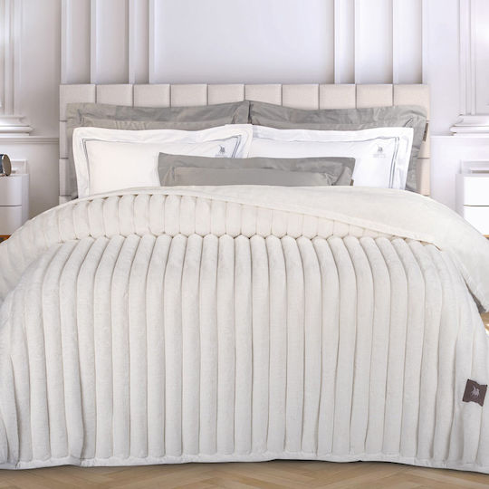 Greenwich Polo Club 3477 Κουβέρτα Γούνινη Υπέρδιπλη 220x240εκ. White