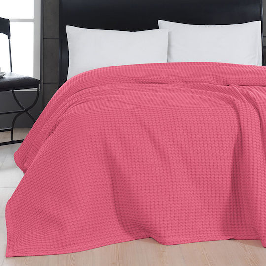 Beauty Home Κουβέρτα Πικέ Υπέρδιπλη 230x240εκ. Φουξ