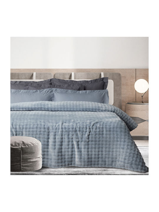 Das Home 1371 Pătură Polar Fleece Superdublă 220x240 cm Albastru Deschis