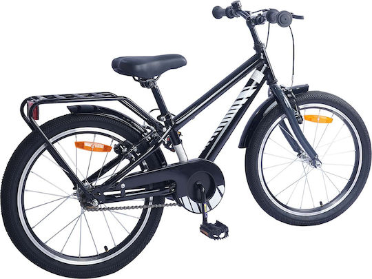 vidaXL 18" Kinderfahrrad Mountainbike Schwarz