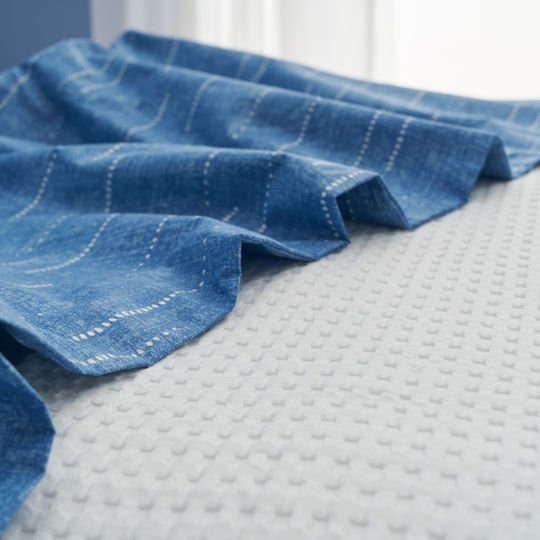 Charalambidis Textiles Piqué Decke Einlagig 175x265 cm Weiß