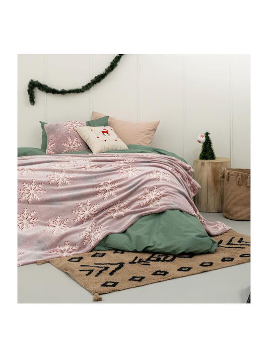 Palamaiki Lucius Κουβέρτα Fleece Μονή 160x220εκ. Red