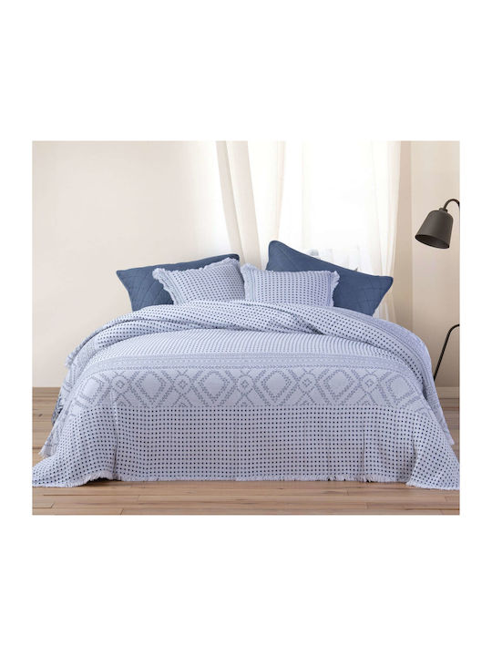 Nef-Nef Homeware Mysteriöse Gestrickte Decke Übergröße 230x250cm Blaue