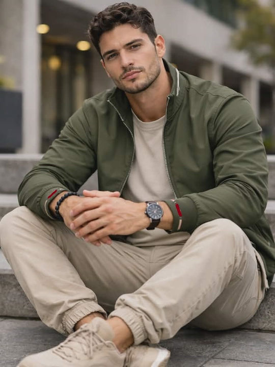 Geacă Bomber Verde Olive