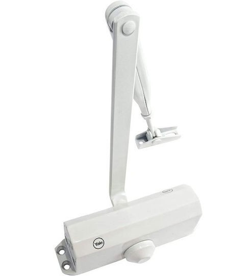 Yale Door Closer for Doors up to 85cm and 60kg Silver