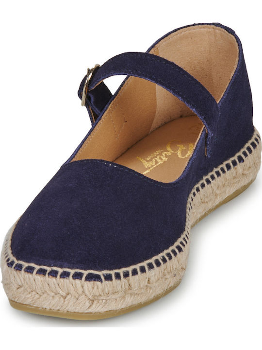 Billie Sandale de Damă cu Platformă pentru Vară în Stil Espadrile Albastre