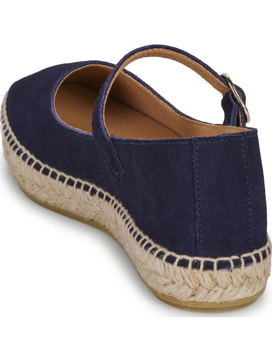 Billie Sandale de Damă cu Platformă pentru Vară în Stil Espadrile Albastre