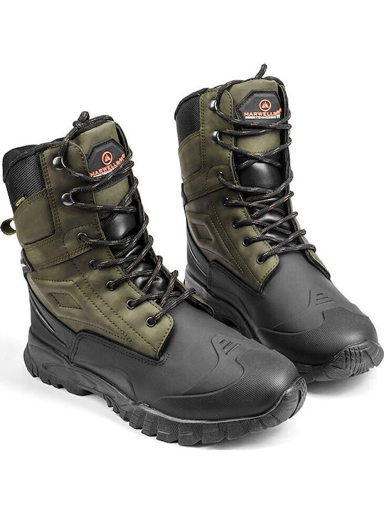 Marwells Männer Wanderschuhe Wasserdichte Grüne