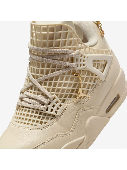 Air  4 Retro Дамски Сникърси Бежови