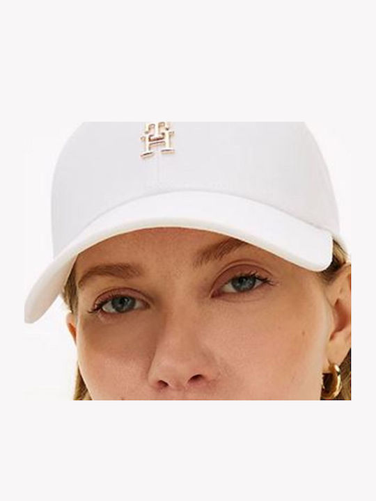 Tommy Hilfiger Chic Th Monogram Twill Baseball Cap Ecru