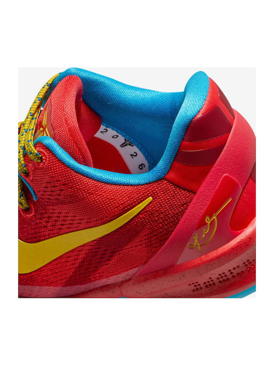 Kobe 8 Year Of The Horse Αθλητικά Παιδικά Παπούτσια Running με Κορδόνια Κόκκινα