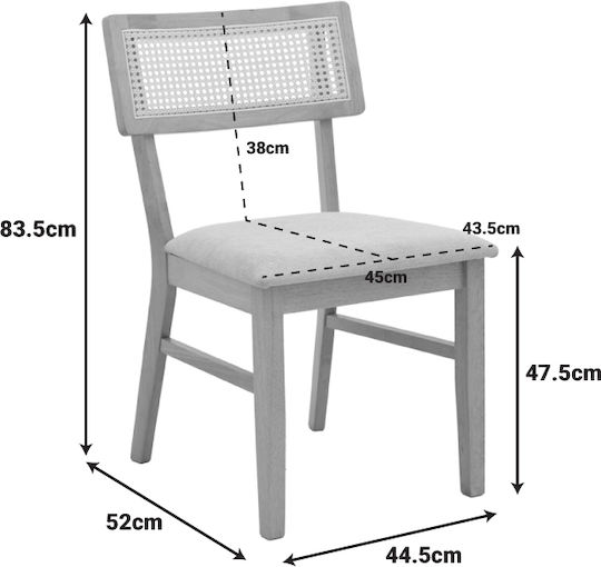 Set Masă Raffles cu 6 Scaune 90x150cm