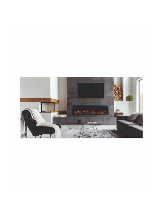 Hitense Notting Hill-60 Wall Mounted Electric Fireplace 1800W 151.6x11.8cm Gray