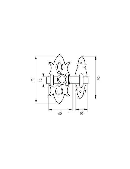 Съртеж Античен Месингов 42x82 Thirard 00105304